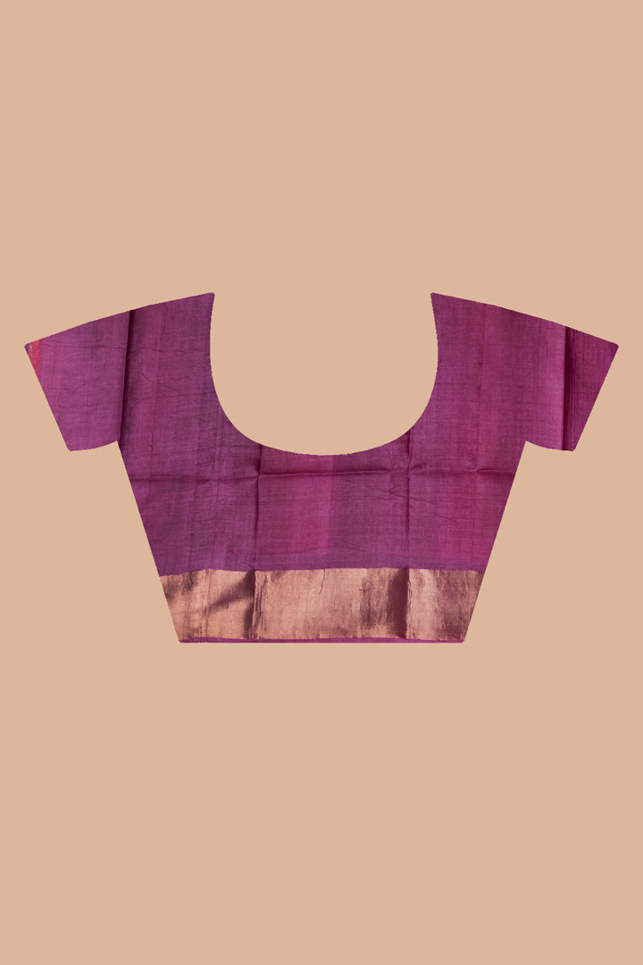 Half n half tussar printed saree | SILK MARK CERTIFIED | SHOBITAM