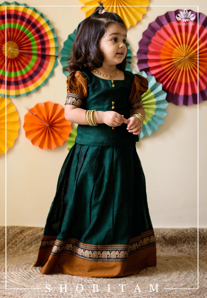 Nilambari Green Mini | Shobitam Custom Gowns and Readymades