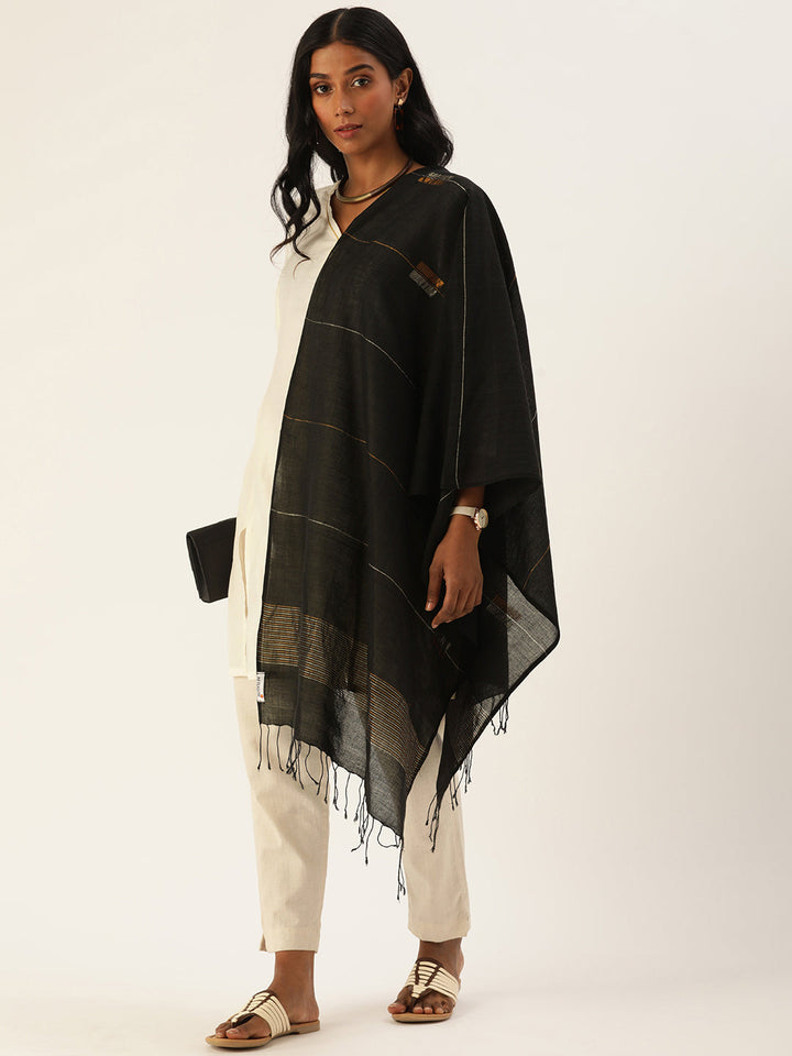 Handloom Jamdani Cotton Stole | SHOBITAM