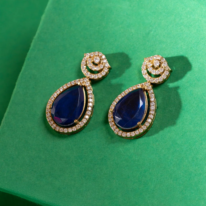 92.5 Silver, Gold Plated Trishaani Necklace Set