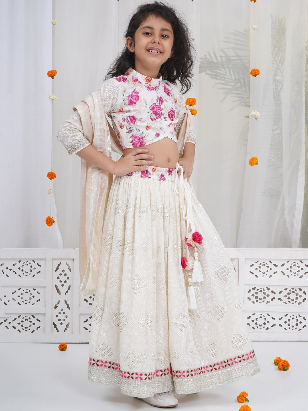 Girls Royal Rose Gulabo Lehenga Set | SHOBITAM