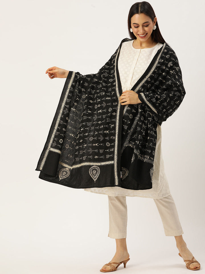 Kantha Cotton Dupatta | SHOBITAM