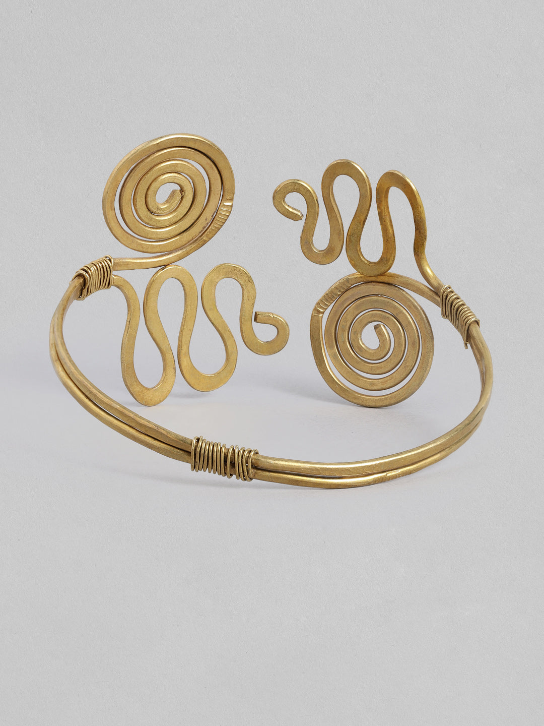 Beautiful & Ethnic Design Handmade Brass Bracelet | SHOBITAM