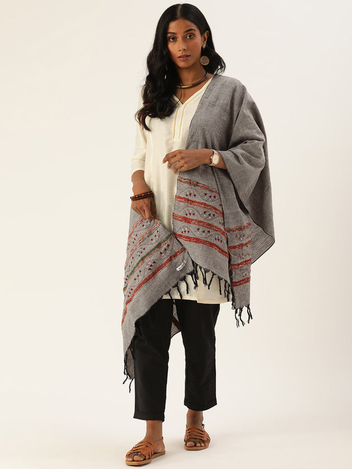 Khesh Kantha Cotton Stole | SHOBITAM