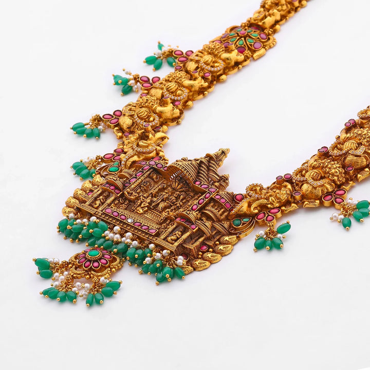 Pure 92.5 Silver, Gold Plated Ramayan Haaram