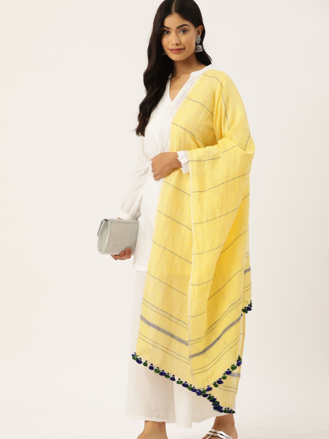 Cotton Linen Handloom Stole | SHOBITAM