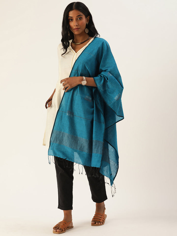 Handloom Jamdani Cotton Stole | SHOBITAM