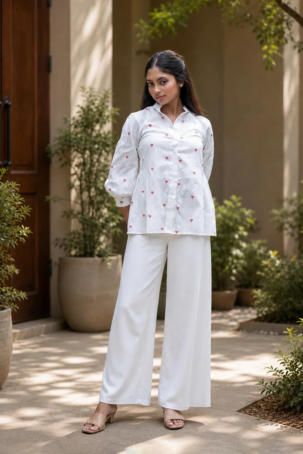 Scarlet Bloom South Cotton Top | SHOBITAM