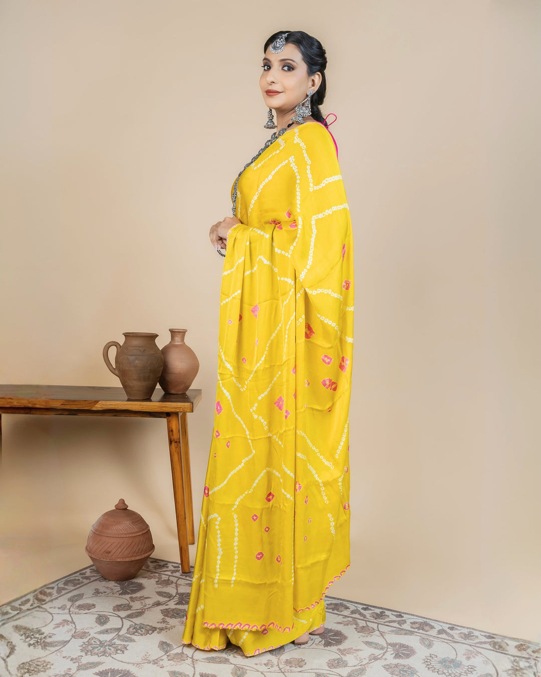 Pitaka Bandhani Saree | SHOBITAM