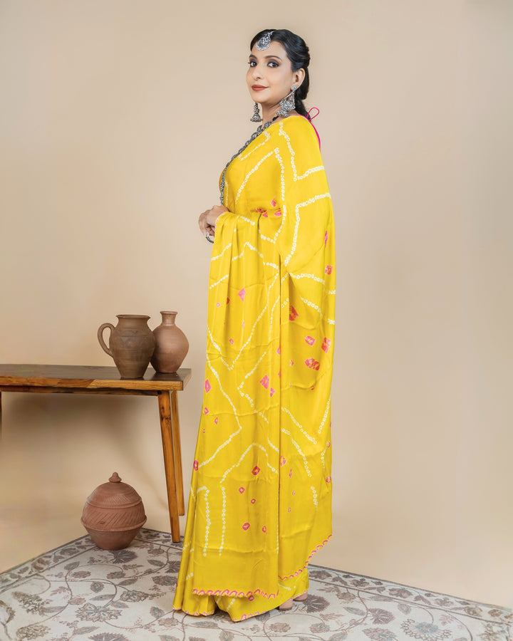 Pitaka Bandhani Saree | SHOBITAM
