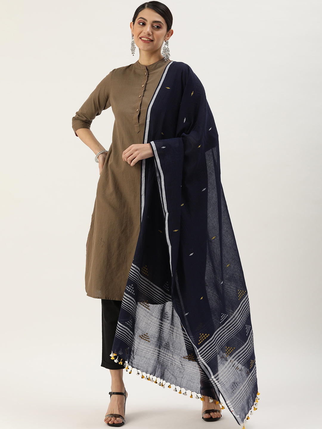Jamdani Mul Cotton Dupatta | SHOBITAM