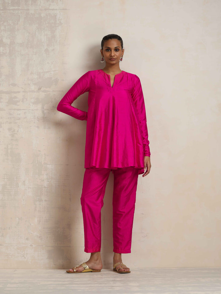 Pink Silk Co-ord Set | SHOBITAM