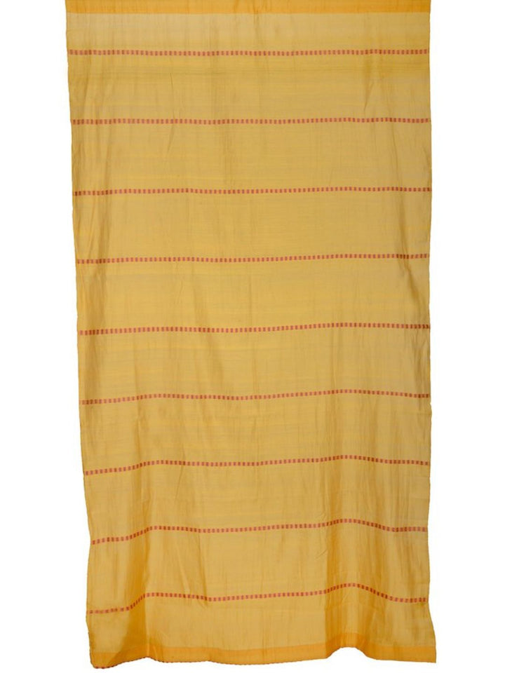 Yellow Silk Cotton Door Curtain- Single Panel | SHOBITAM