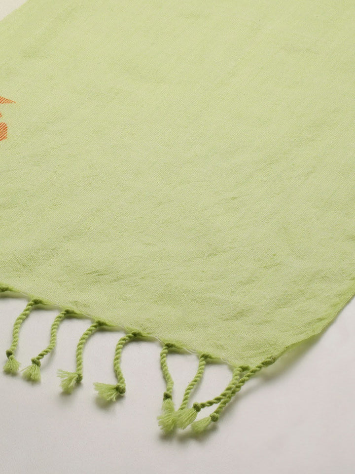 Handloom Jamdani Marino Wool Stole | SHOBITAM