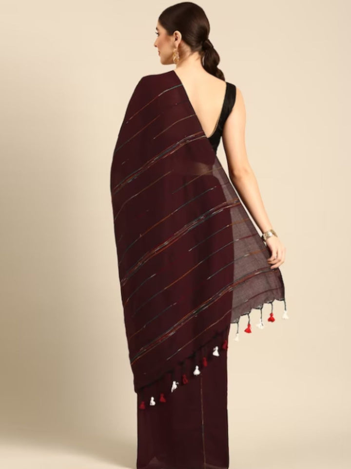 Pure Cotton Saree with Blouse piece | SHOBITAM