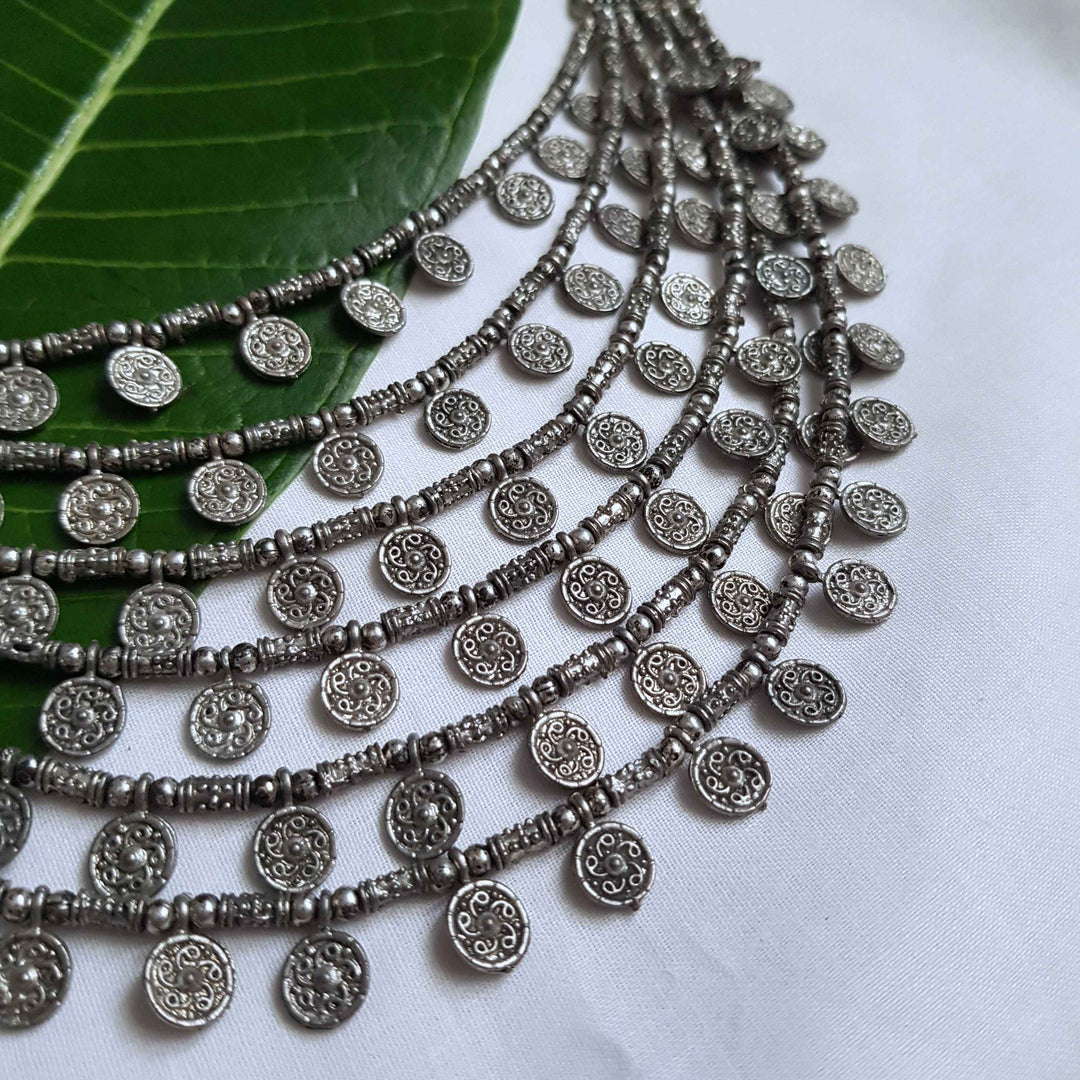 Six Layered Coin Necklace | SHOBITAM