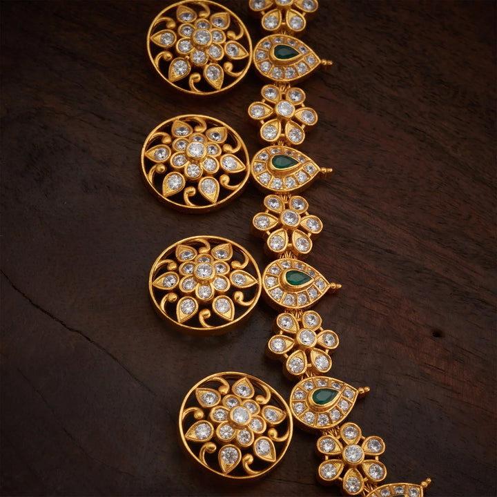 Pure 92.5 Silver, Gold Plated Bottumala Haaram
