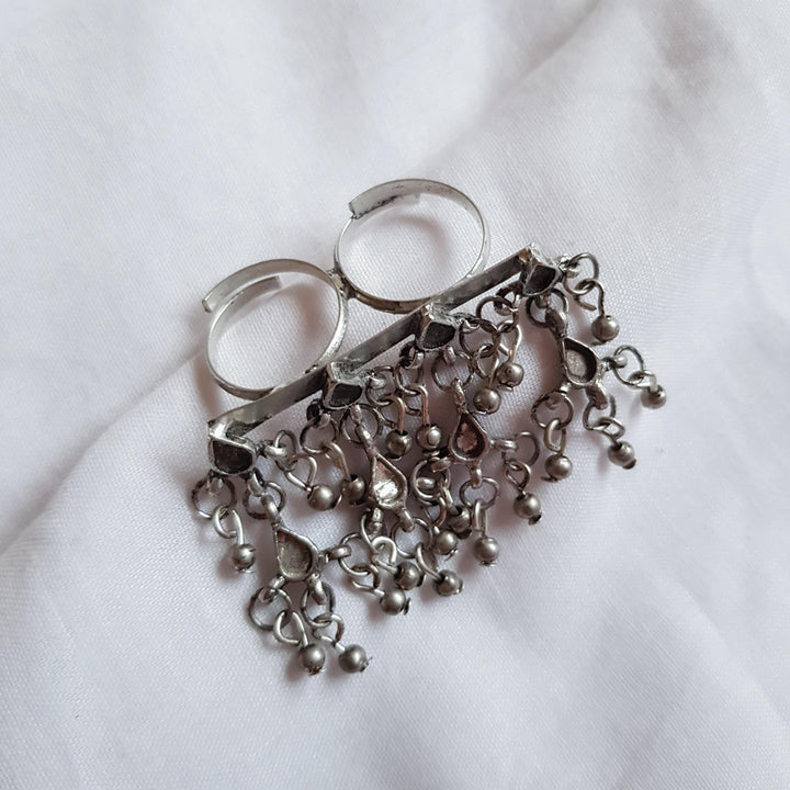 Silver Drop Ring | SHOBITAM