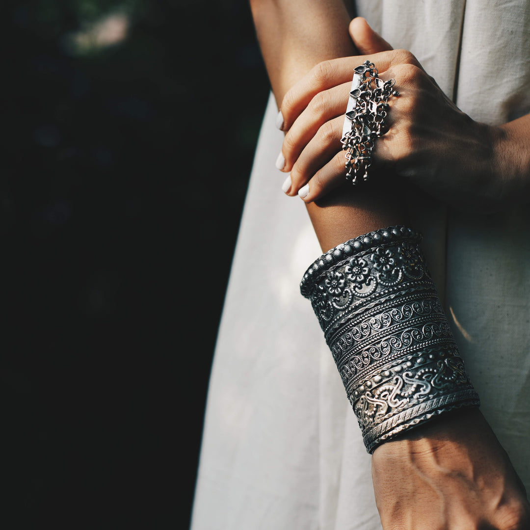 Silver Drop Ring | SHOBITAM