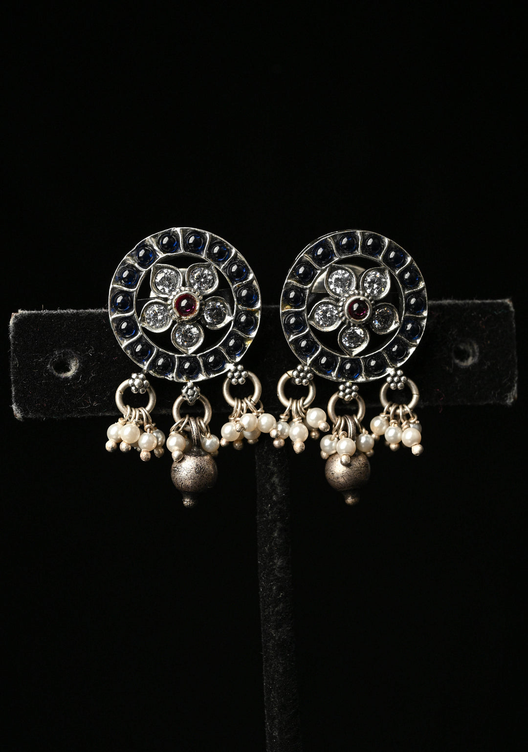 92.5 Pure Silver, Lavika Oxidised Drops