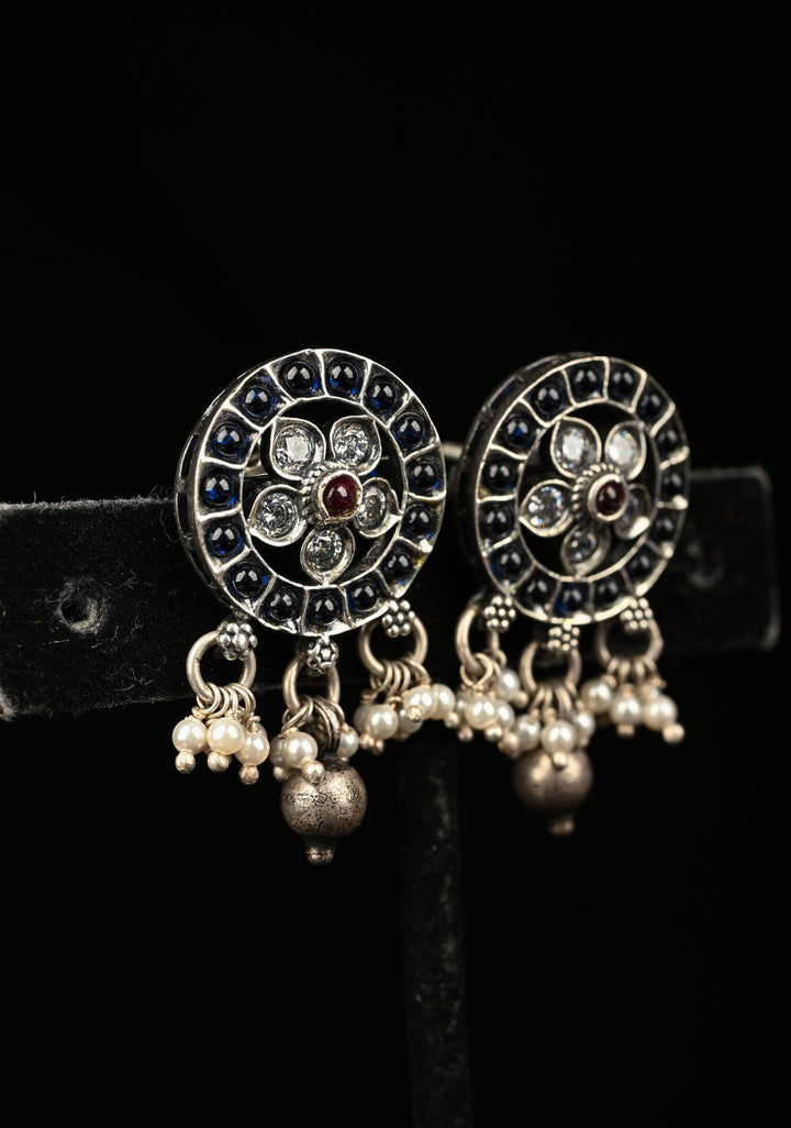 92.5 Pure Silver, Lavika Oxidised Drops
