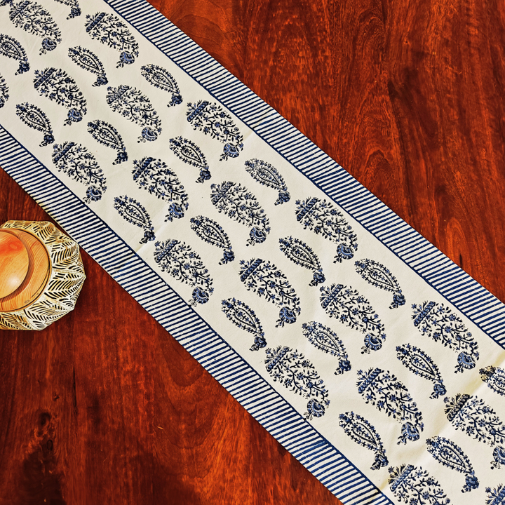 Varya Block Print Table Runner | SHOBITAM