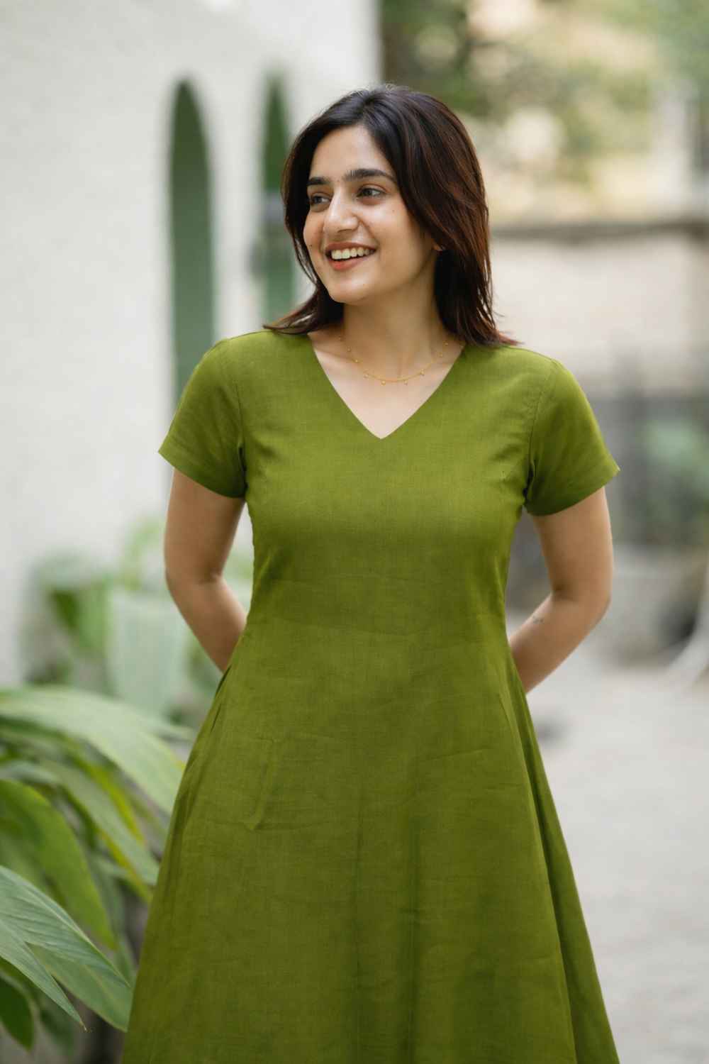 Nandhitha Green Kurta Set ( Set of 2) | SHOBITAM