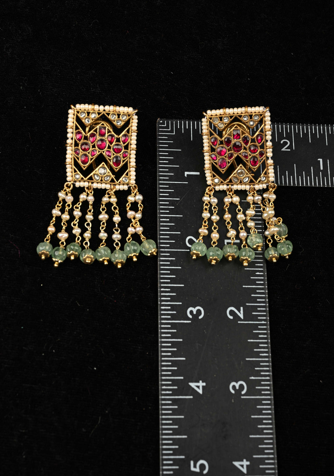92.5 Pure Silver, Divani Jadau  Earrings