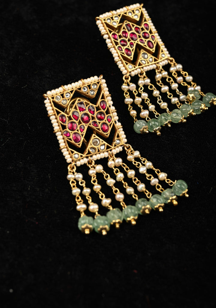 92.5 Pure Silver, Divani Jadau  Earrings