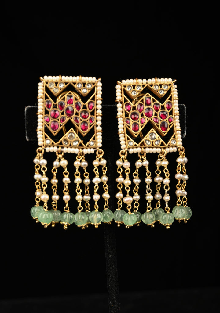 92.5 Pure Silver, Divani Jadau  Earrings