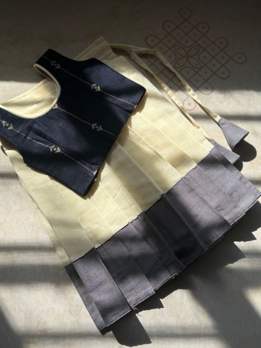 Vritti Crop top and skirt - Onam Edit Express | SHOBITAM