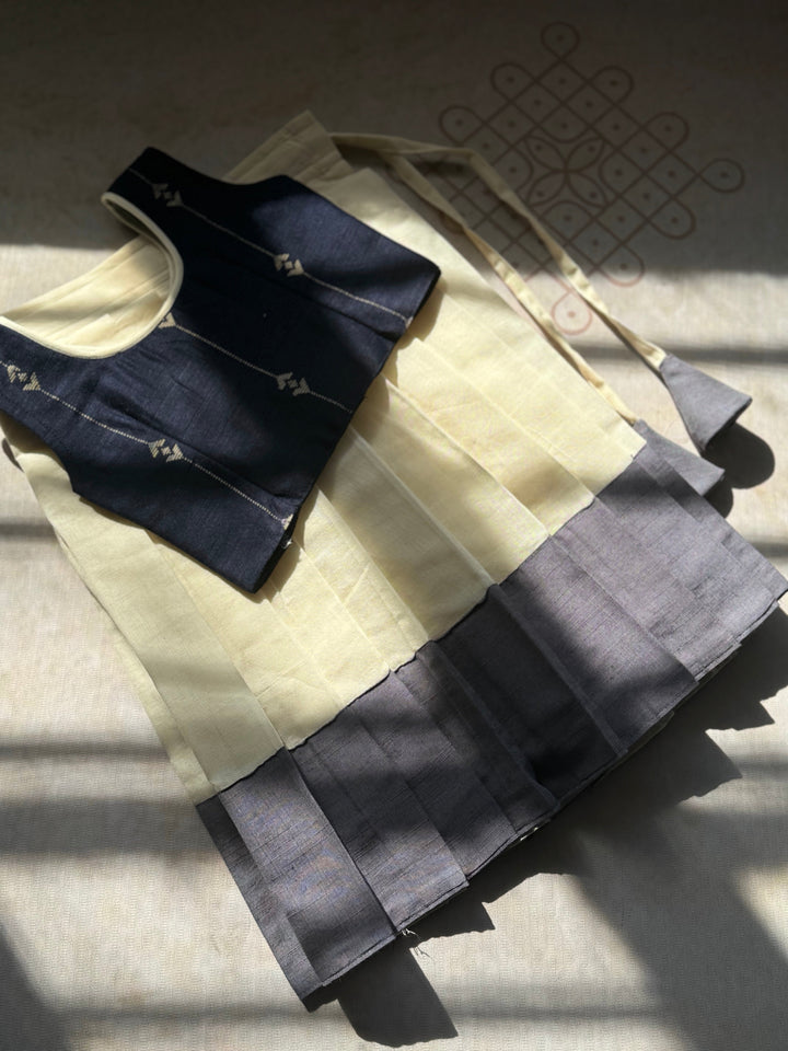 Vritti Crop top and skirt - Onam Edit Express | SHOBITAM