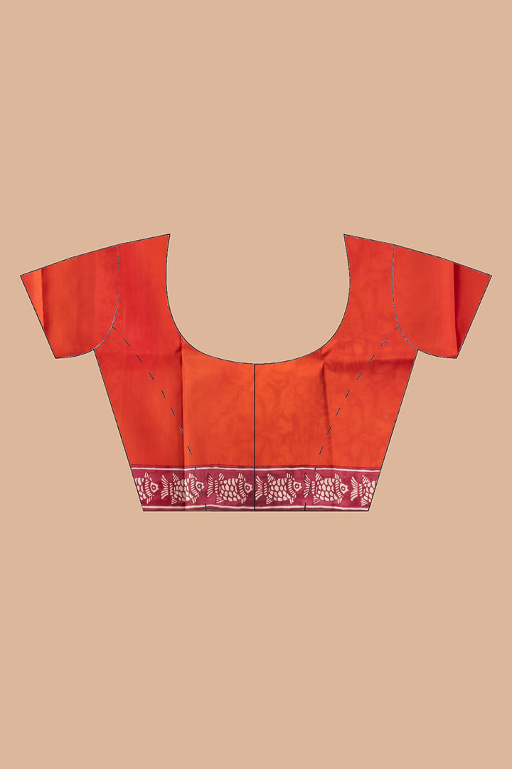 Ganga jamuna majenta printed pure silk  | SILK MARK CERTIFIED | SHOBITAM