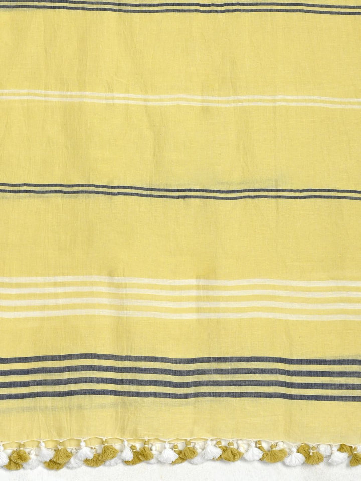 Cotton Linen Handloom Stole | SHOBITAM