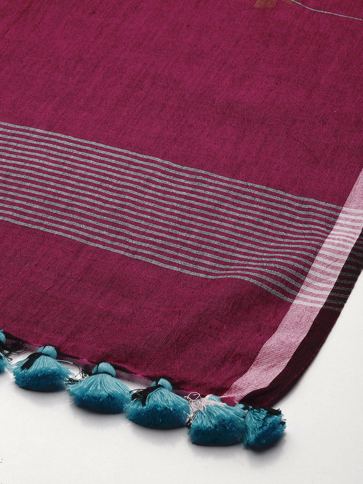 Handloom Jamdani Cotton Dupatta | SHOBITAM