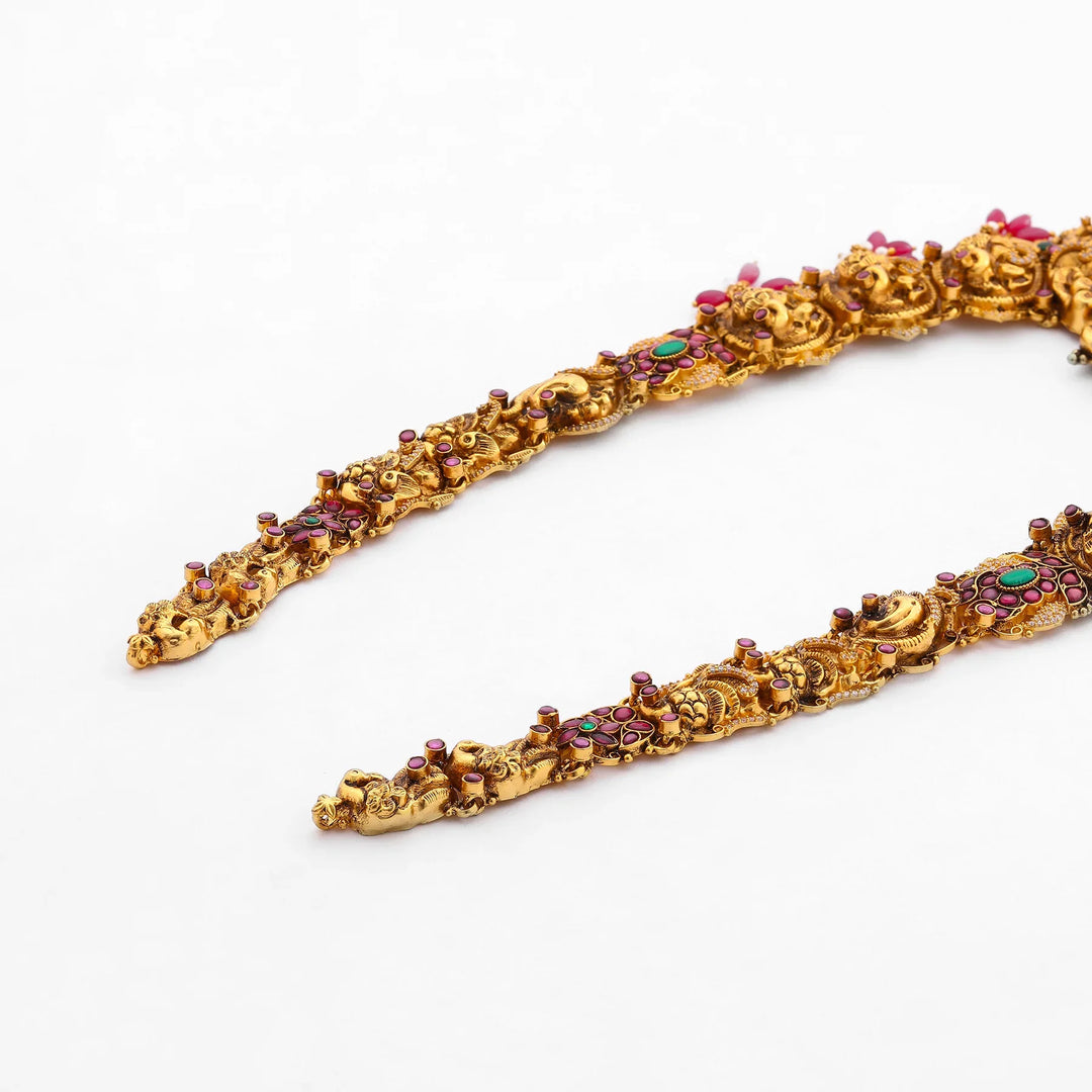 Pure 92.5 Silver, Gold Plated Govinda Patha Haaram