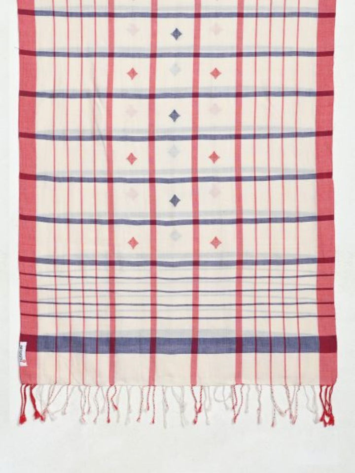 Handloom Jamdani Cotton Stole for women | SHOBITAM
