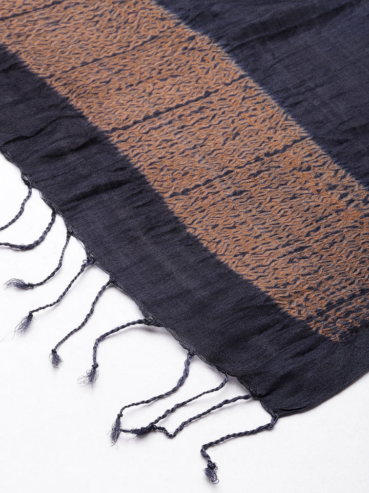 Hand Woven Shibori Silk Dupatta | SHOBITAM
