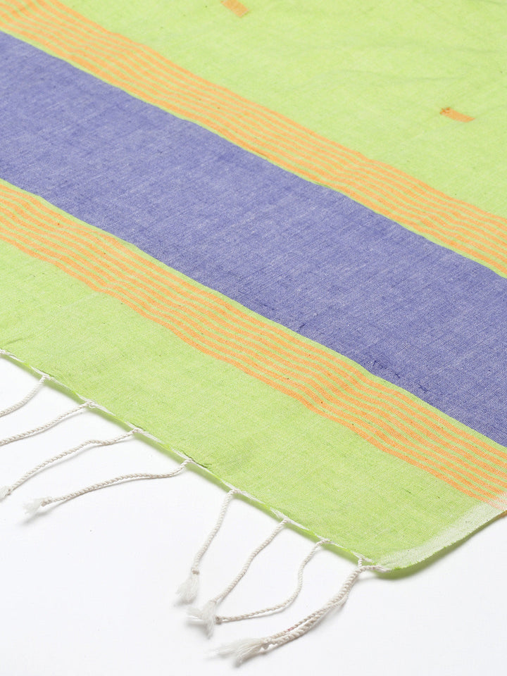 Handloom Cotton Jamdani Stole | SHOBITAM