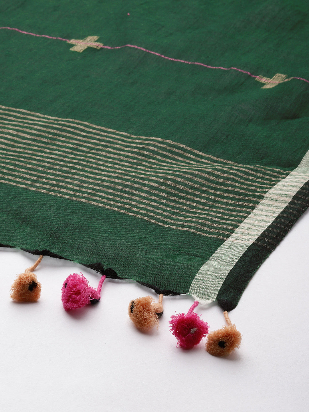Handloom Jamdani Cotton Dupatta | SHOBITAM