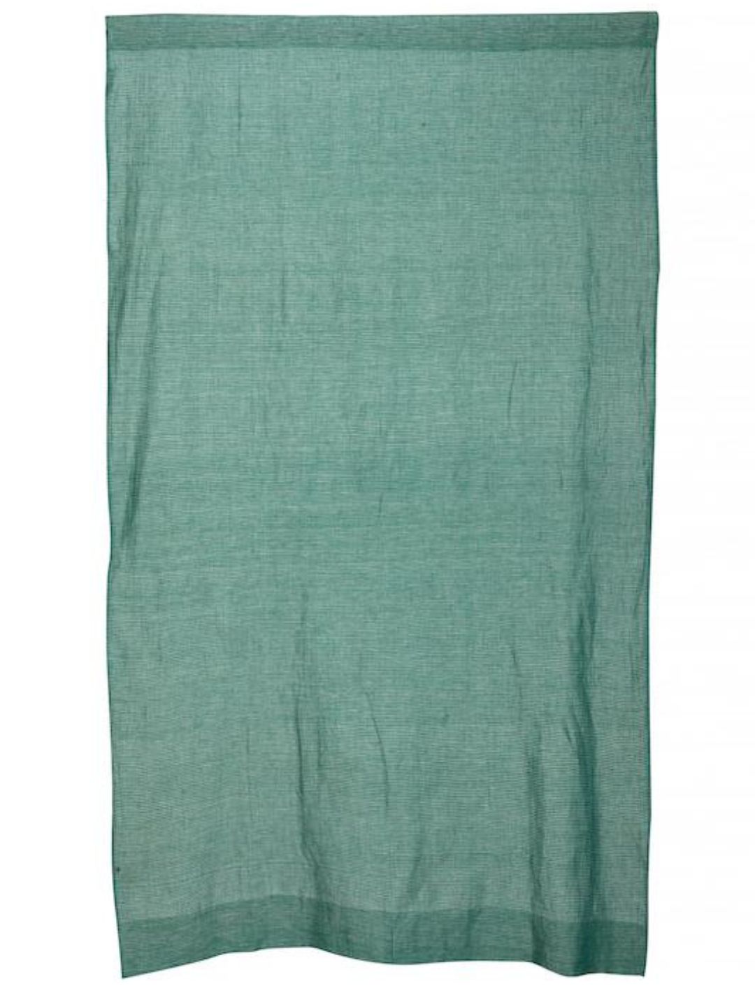 Green Pure Linen Curtain- Single Panel | SHOBITAM