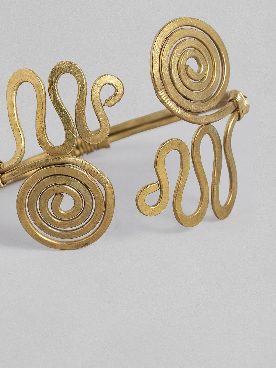 Beautiful & Ethnic Design Handmade Brass Bracelet | SHOBITAM