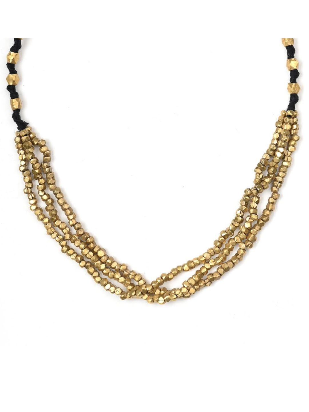 Dokra ArtHandmade Brass Beaded Tribal Jewellery Set | SHOBITAM