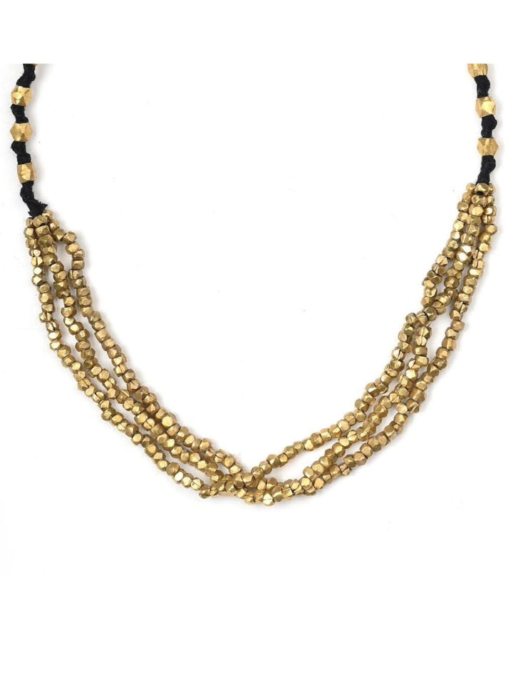 Dokra ArtHandmade Brass Beaded Tribal Jewellery Set | SHOBITAM