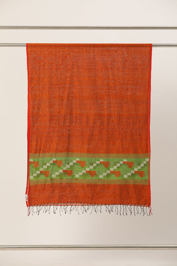 Handloom Jamdani Matka Silk Dupatta | SHOBITAM