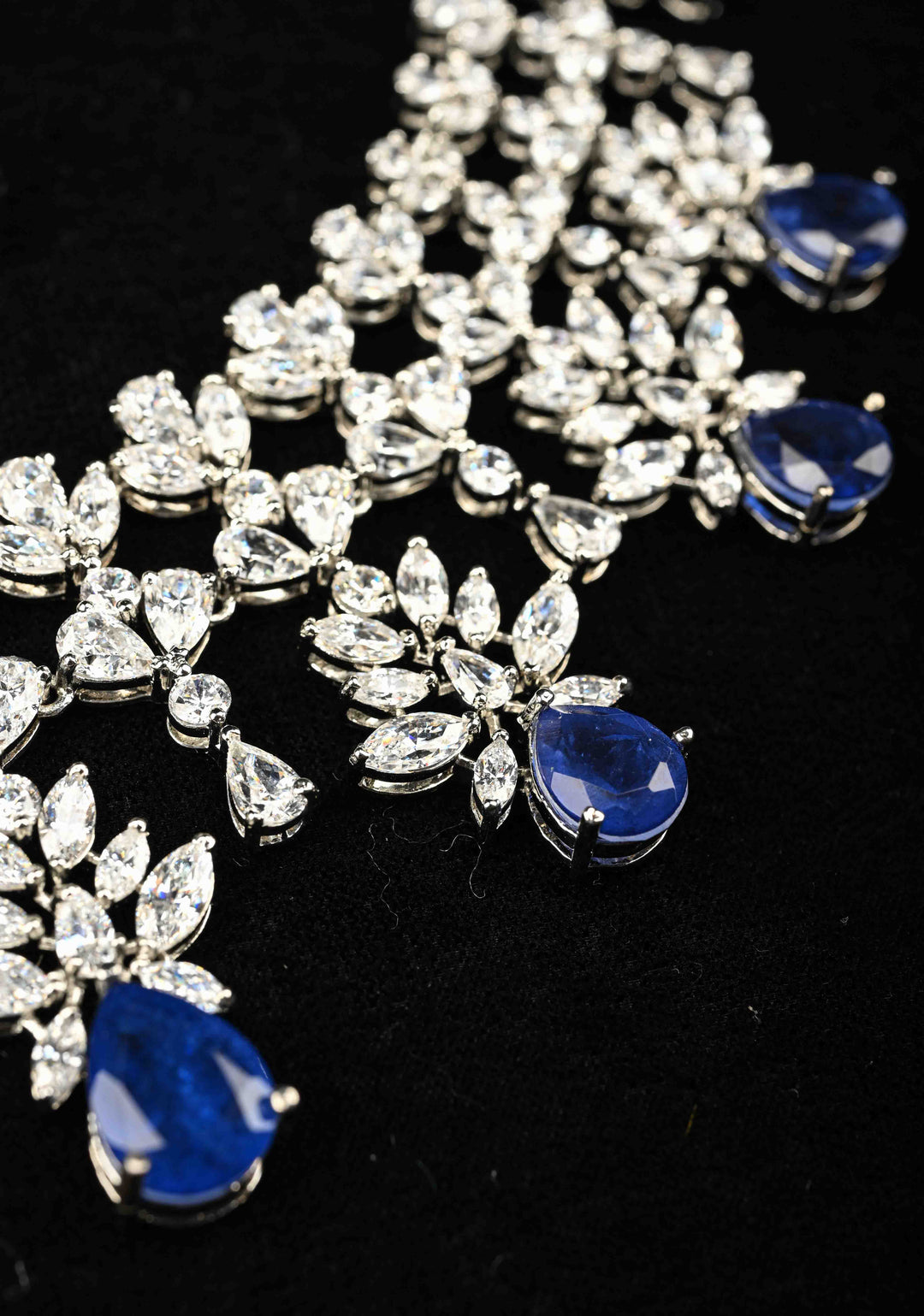 Pure 92.5 Silver, Reshmin Long Necklace Set