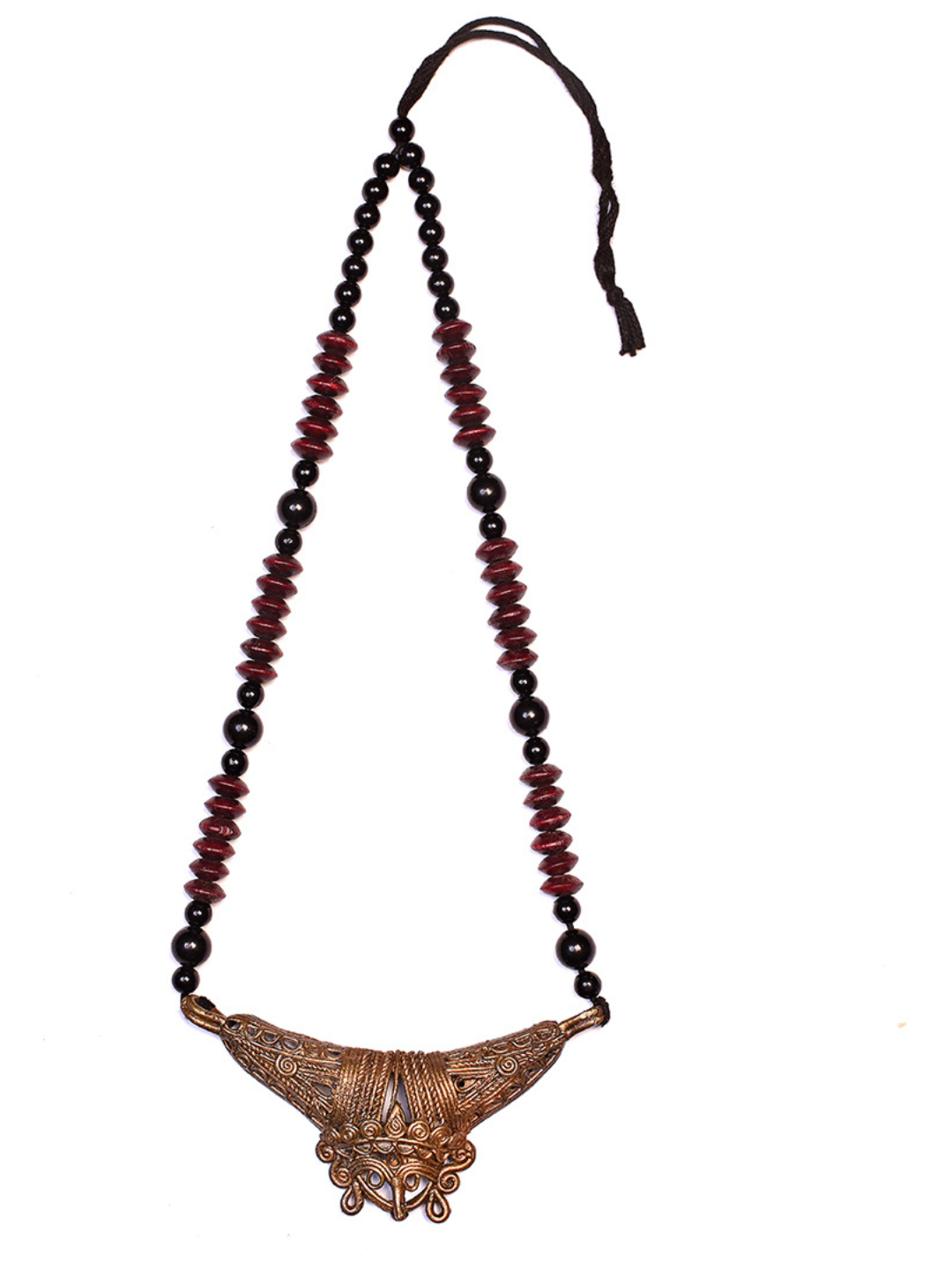 Handmade Dokra Durga Ma Hasuli Jewellery | SHOBITAM