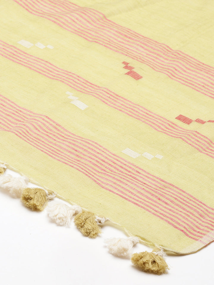 Handloom Jamdani Cotton Stole | SHOBITAM