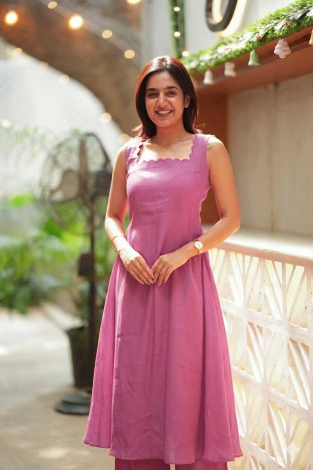 Aarna Pink Kurta Set (Set of 2) | SHOBITAM