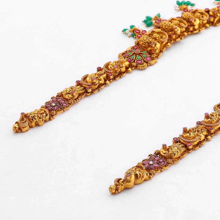 Pure 92.5 Silver, Gold Plated Ramayan Haaram